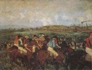 Edgar Degas The Gentlemen's Race Before the Start (mk09) Spain oil painting reproduction